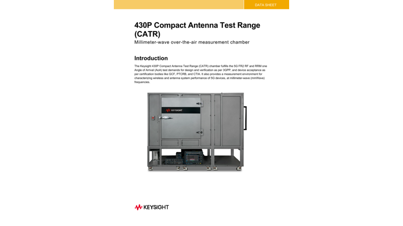 430P Compact Antenna Test Range (CATR)